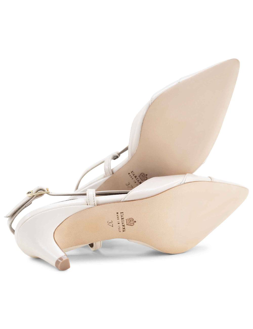 L'ARIANNA Decollete CH1757 Da Donna In Pelle Lux Vaniglia L'Arianna