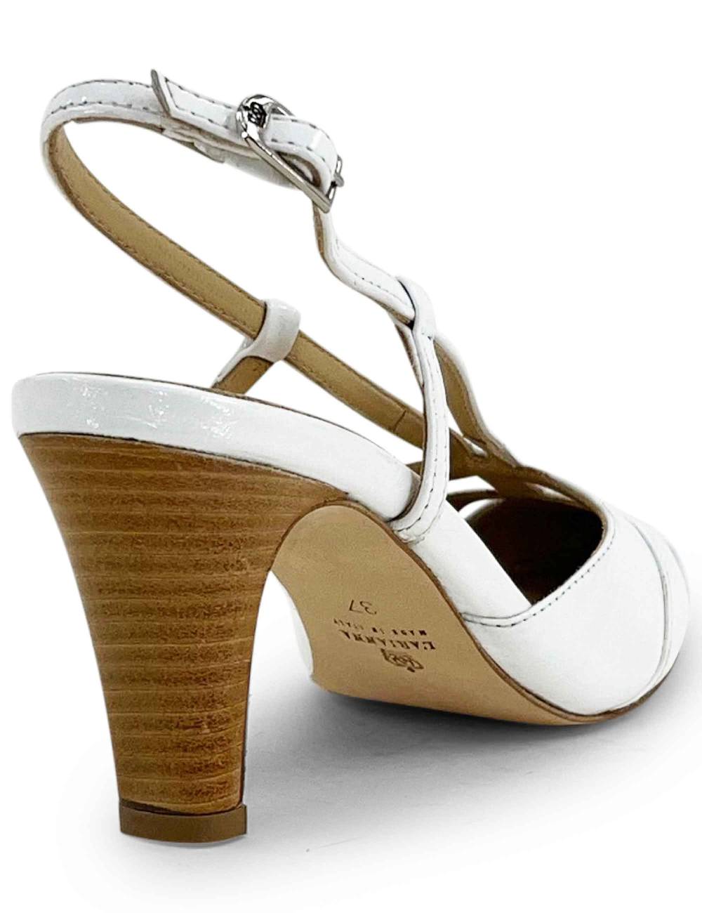 L'ARIANNA Decollete Ch1758/c Da Donna In Pelle Lux Bianco L'arianna