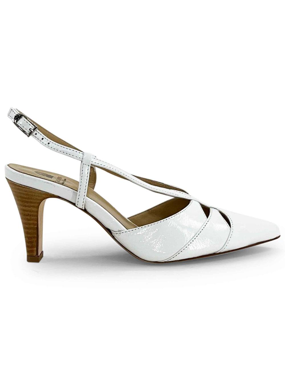 L'ARIANNA Decollete ch1758/c da donna in pelle lux bianco l'arianna L'ARIANNA Decollete ch1758/c da donna in pelle lux bianco l'arianna