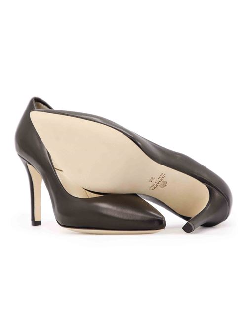 L'ARIANNA Decollete DE1002 Da Donna In Pelle Nero Con Tacco Alto