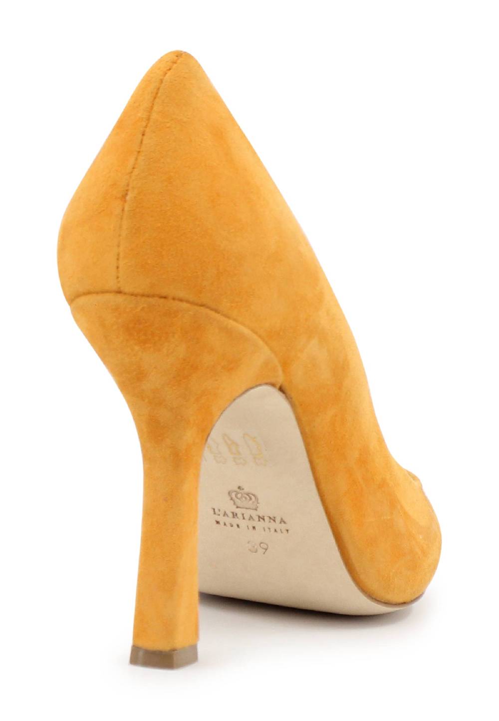 L'ARIANNA Decollete DE1002/RT Donna In Camoscio Arancione Con Tacco Alto