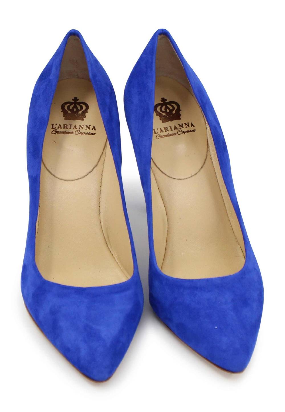 L'ARIANNA Decollete DE1002/RT Donna In Camoscio Blu Con Tacco Alto