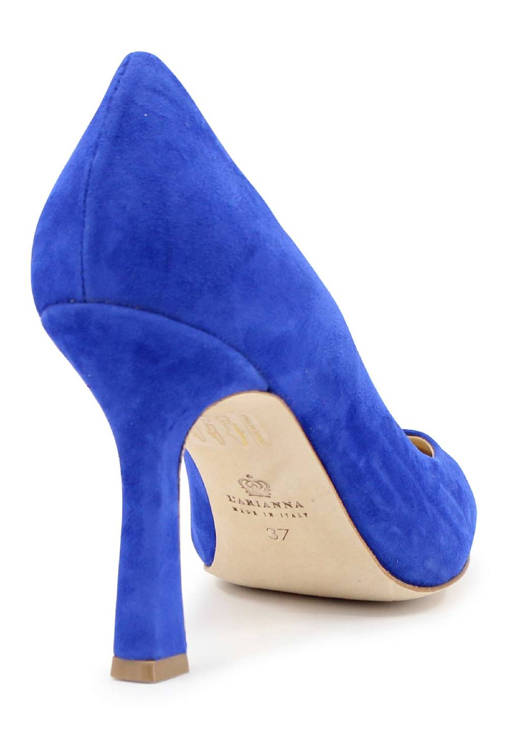 L'ARIANNA Decollete DE1002/RT Donna In Camoscio Blu Con Tacco Alto