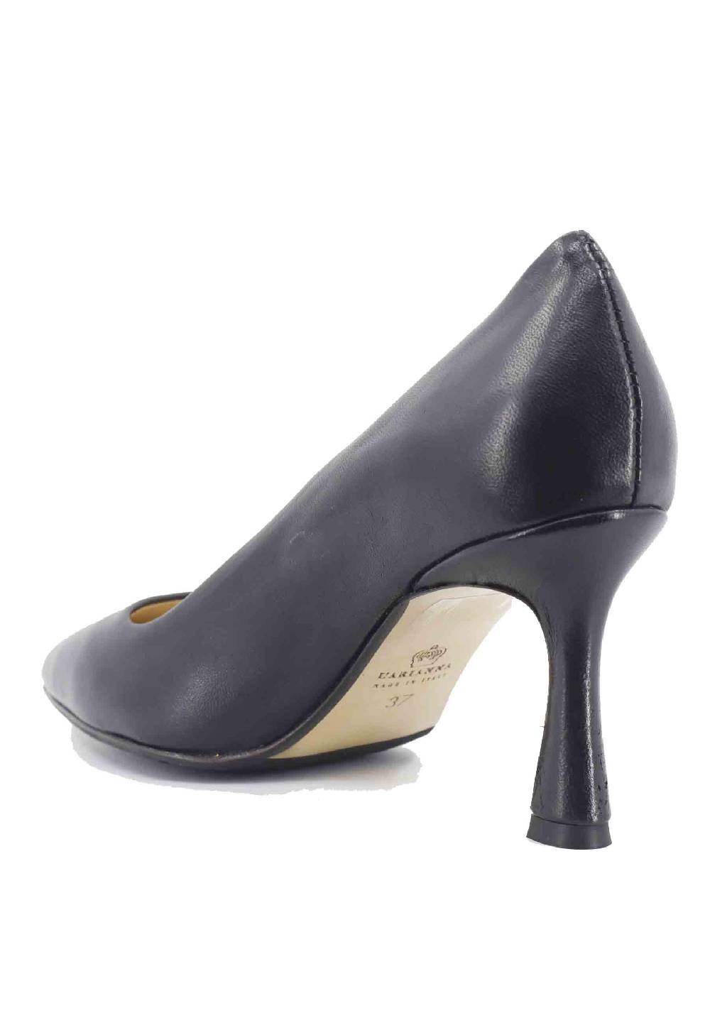 L'ARIANNA Decollete DE1555/RT In Pelle Nera Tacco Alto