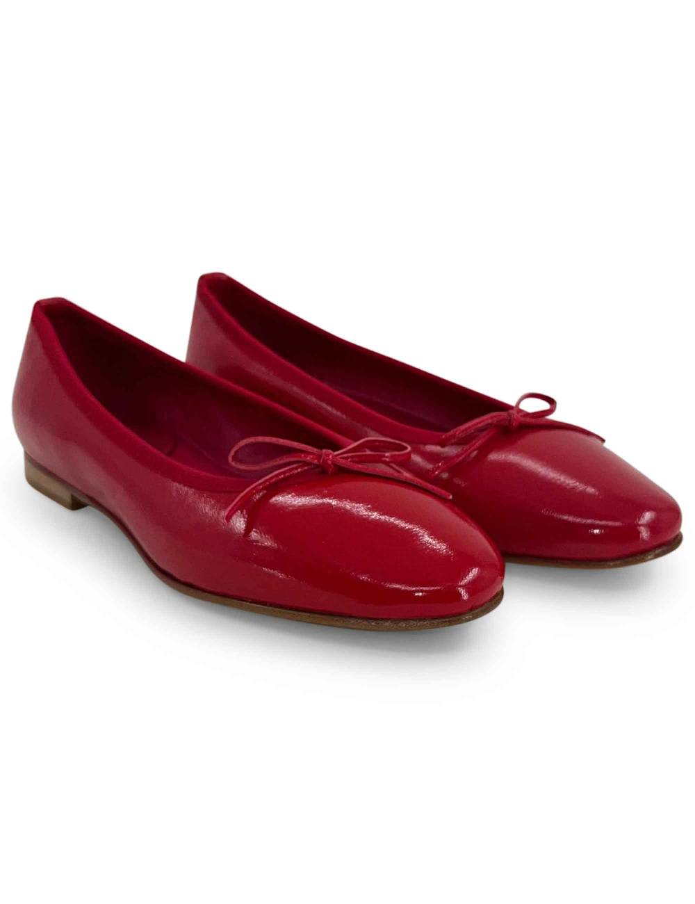 L'ARIANNA Ballerina Bl1705 In Pelle Lux Rosso