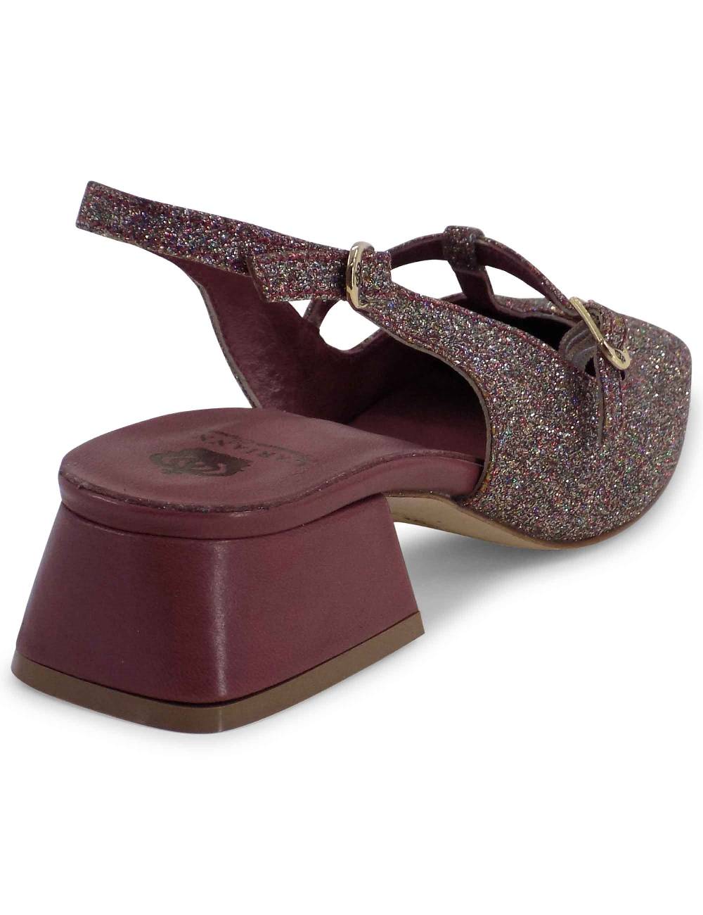 L'ARIANNA DECOLLETE CH1720/G IN TESSUTO GLITTER