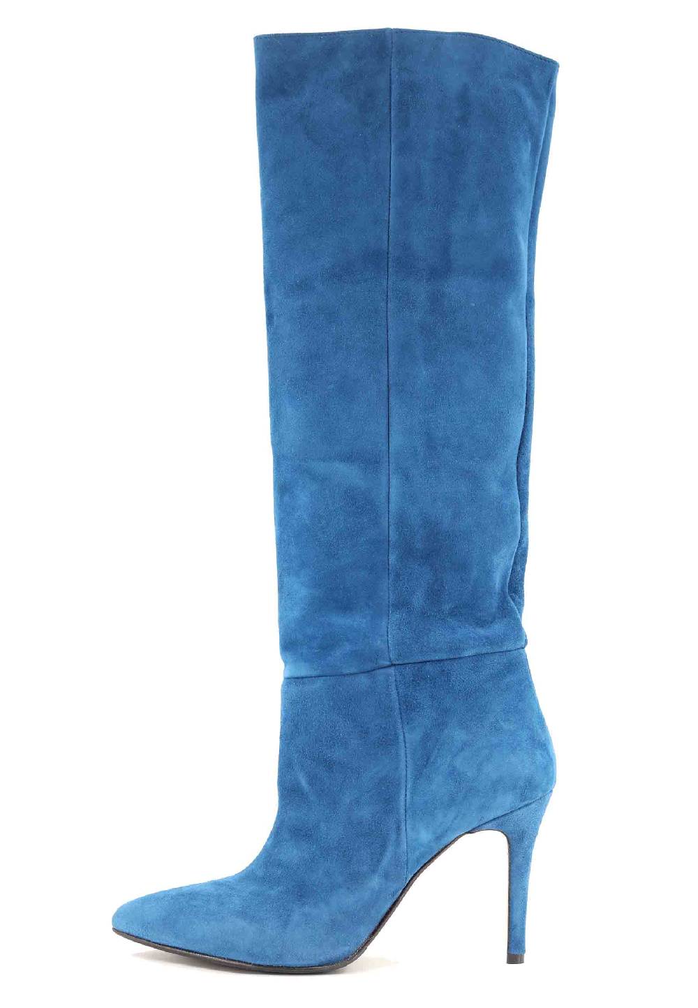 L'ARIANNA Stivali ST1242 Da Donna In Camoscio Blu