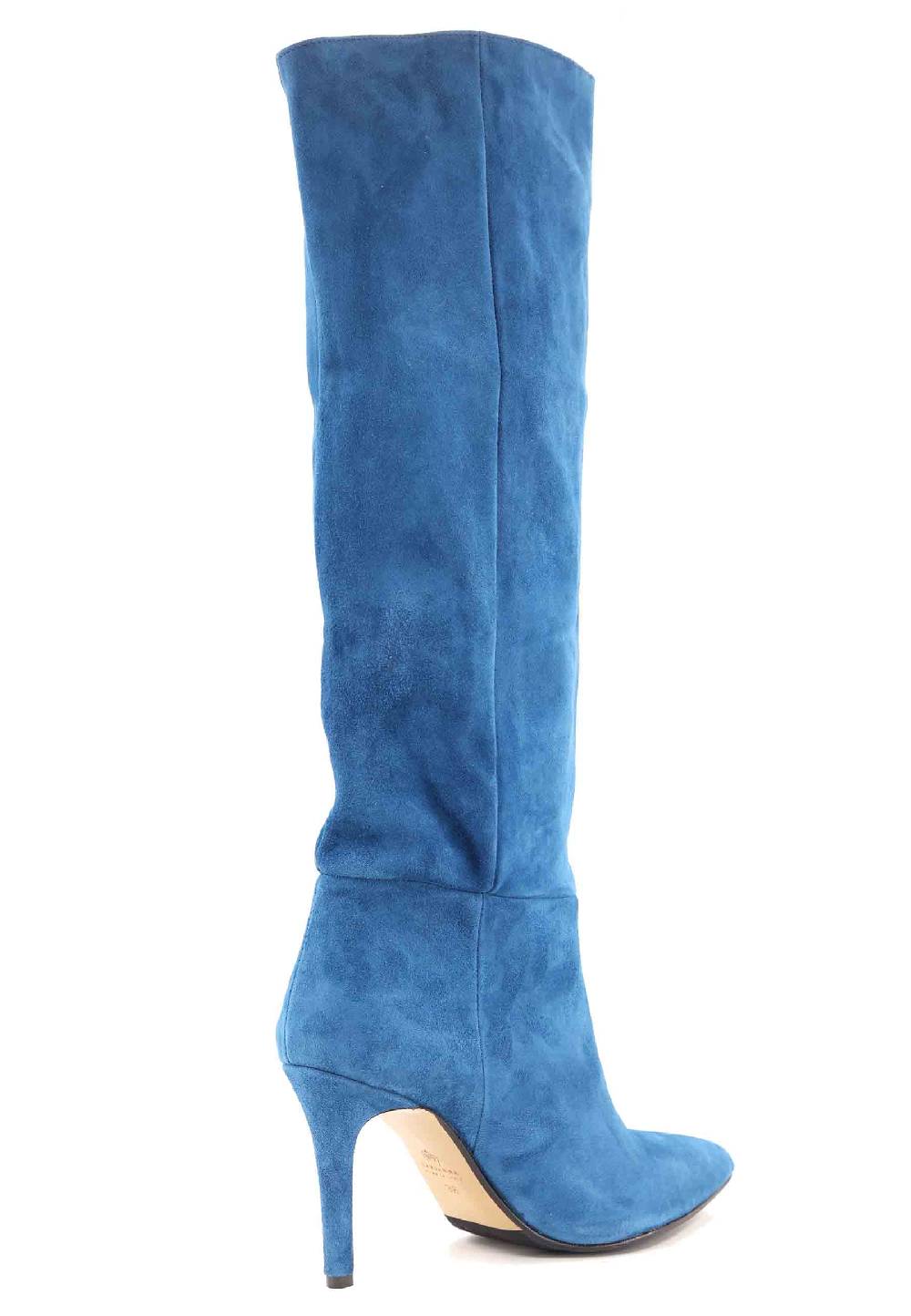 L'ARIANNA Stivali ST1242 Da Donna In Camoscio Blu