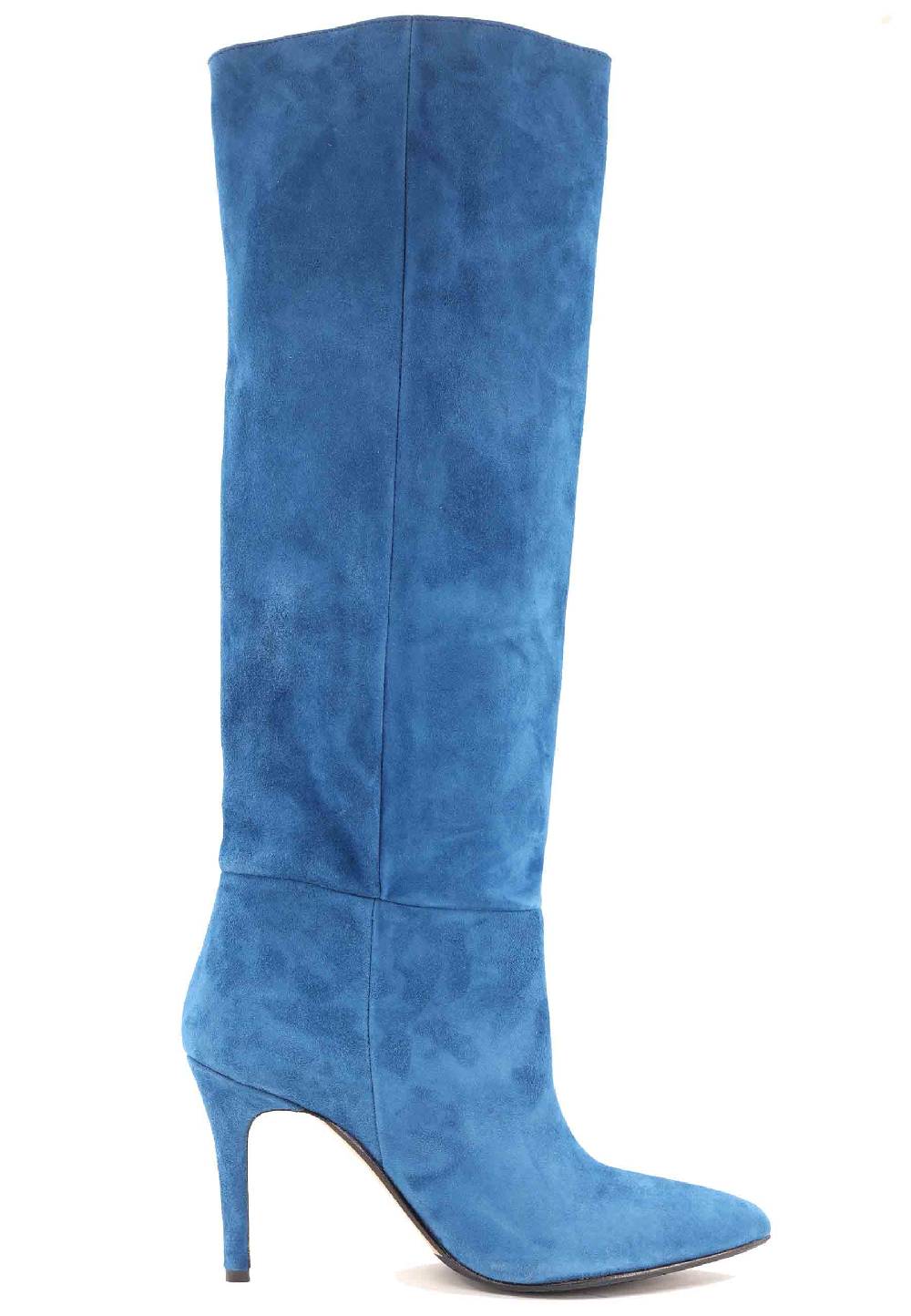 L'ARIANNA Stivali ST1242 da donna in camoscio blu
