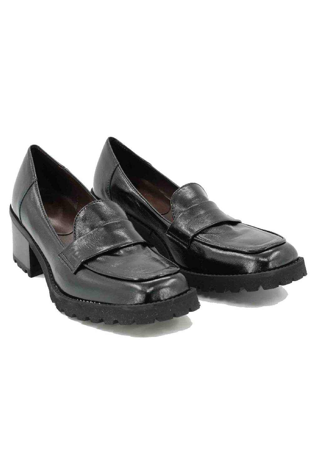 L'ARIANNA Mocassini MO1664/ROCCIA In Pelle Lux Nero