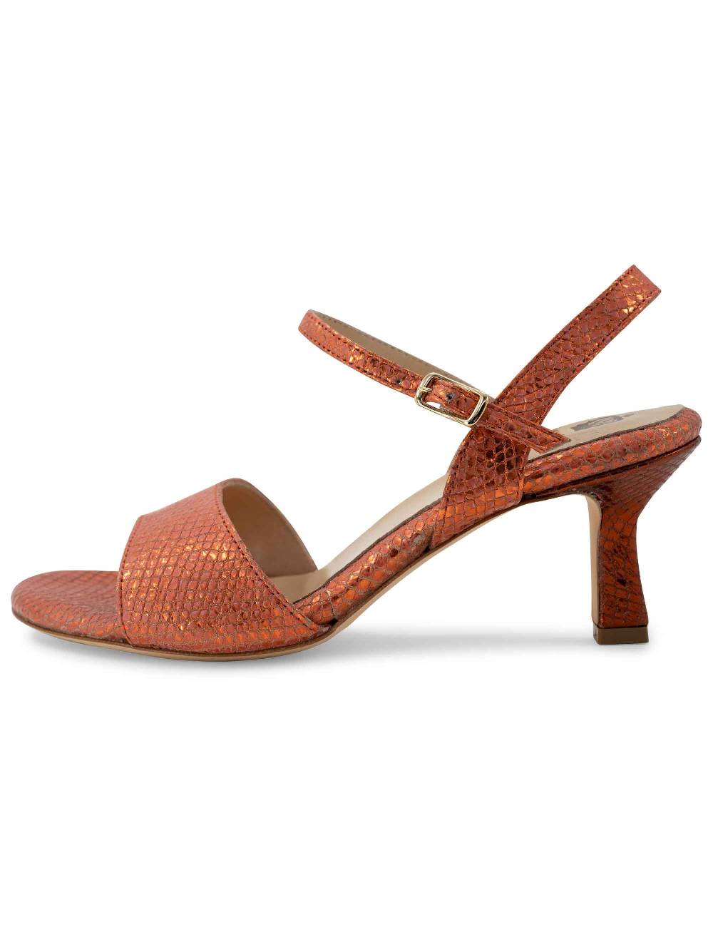 L'ARIANNA Sandali Ds1510/rt In Tessuto Stampato Laminato Color Aragosta L'arianna