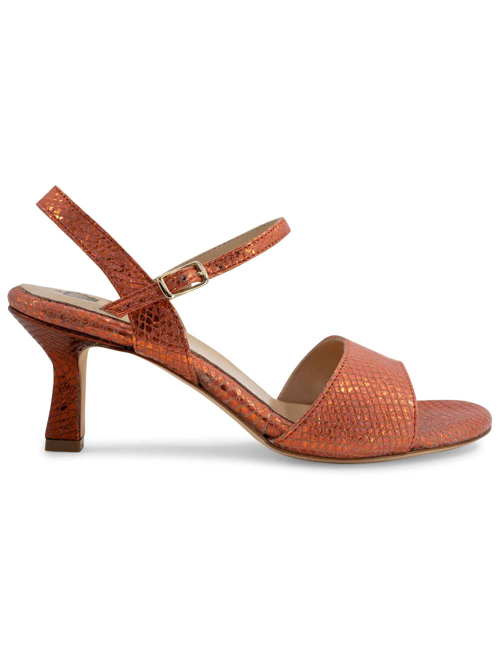 L'ARIANNA sandali ds1510/rt in tessuto stampato laminato color Aragosta l'arianna
