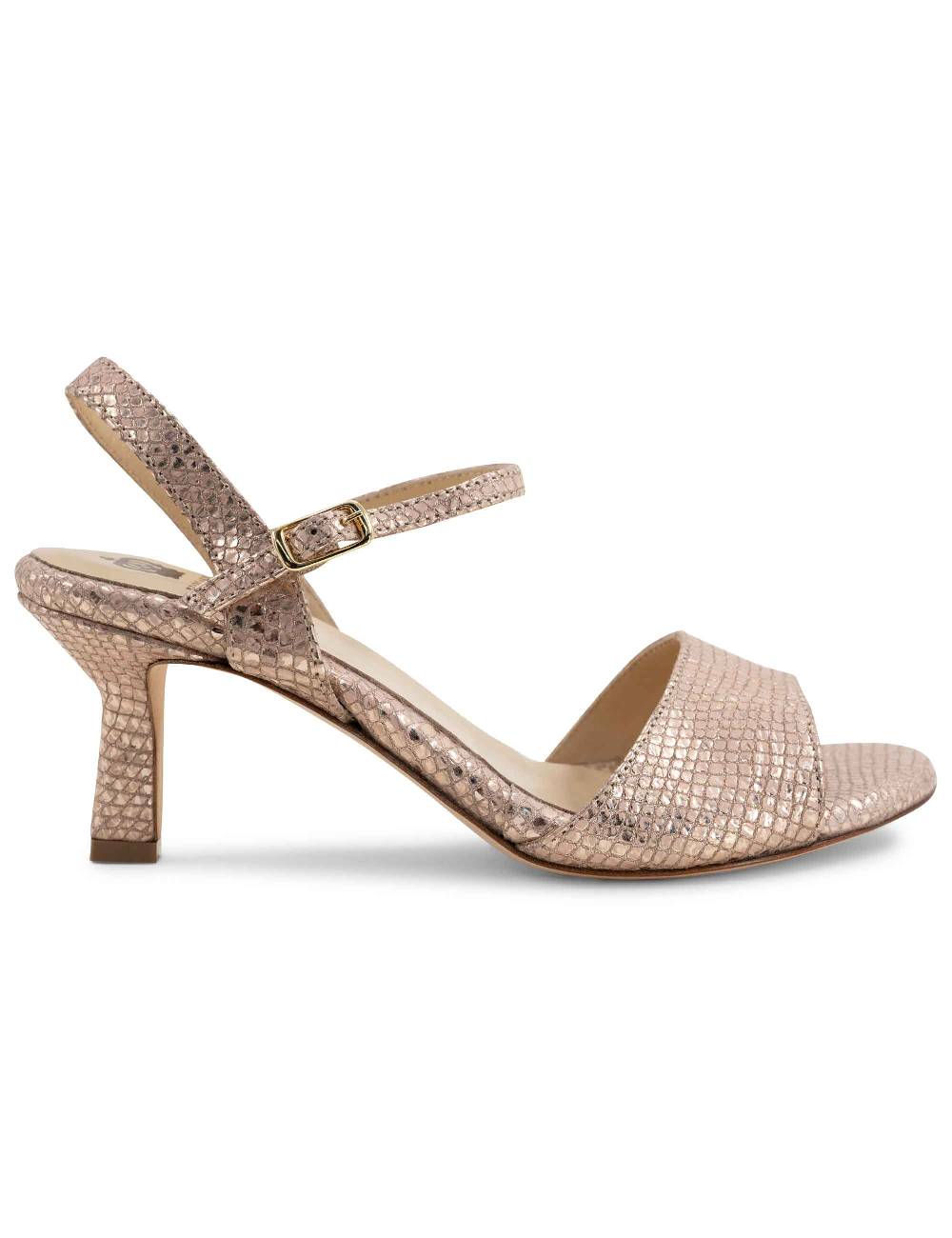 L'ARIANNA sandali ds1510/rt in tessuto stampato laminato nude l'arianna