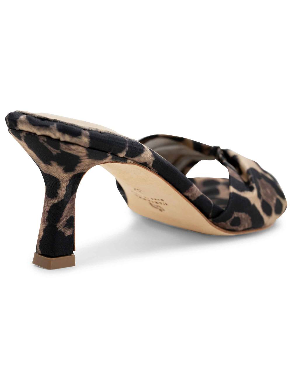 L'ARIANNA Sandali Ds1649/rt Donna Inraso Animalier Color Nero Con Tacco Basso