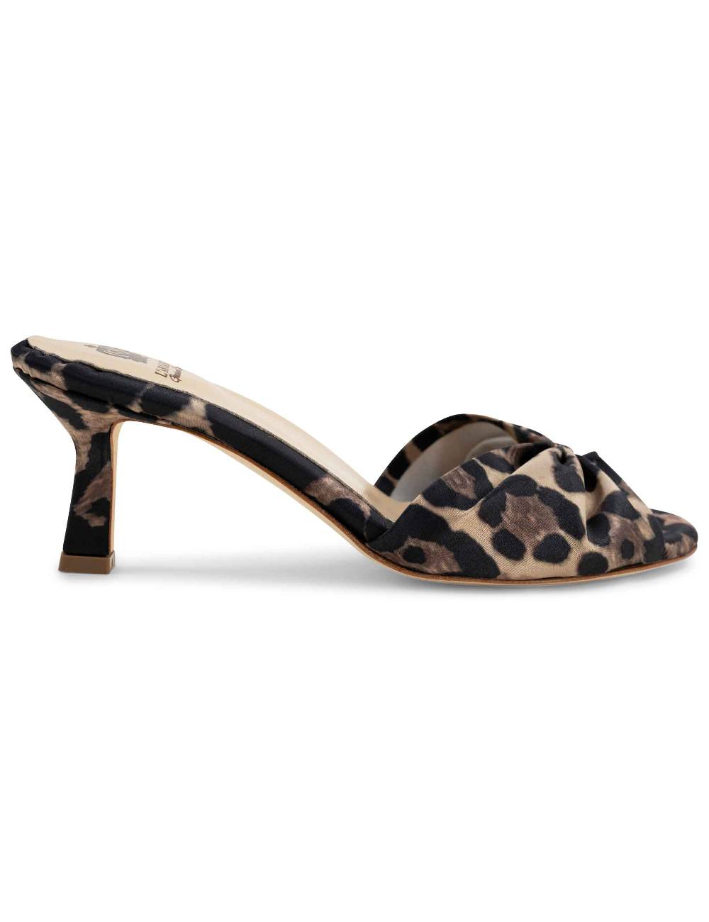 L'ARIANNA Sandali ds1649/rt donna inraso animalier color nero con tacco basso
