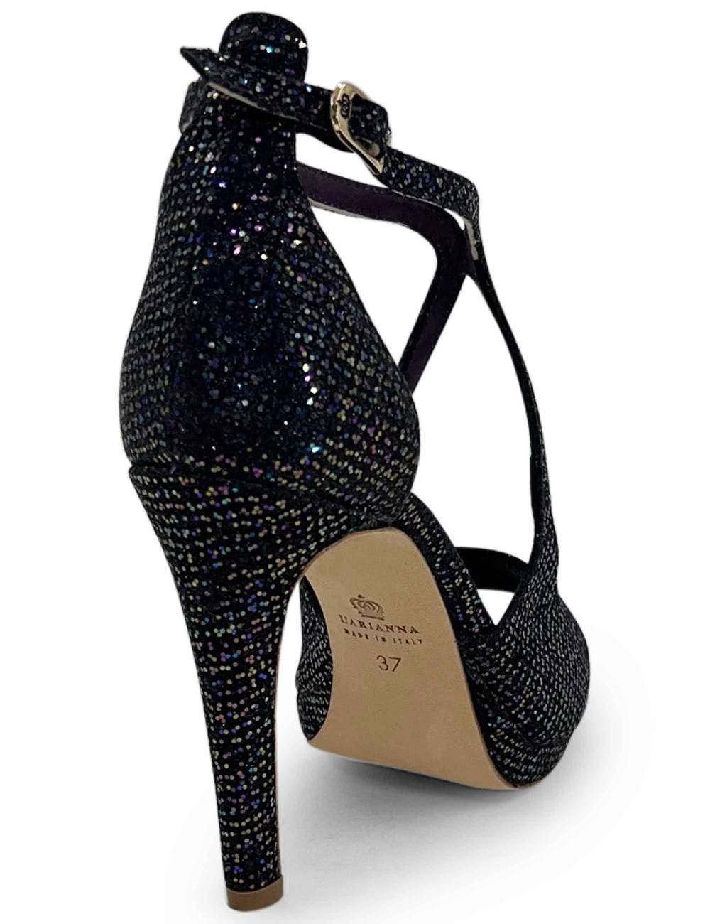 L'ARIANNA Sandali Sp1719 In Moon Prugna Con Plateau E Tacco Tono Su Tono