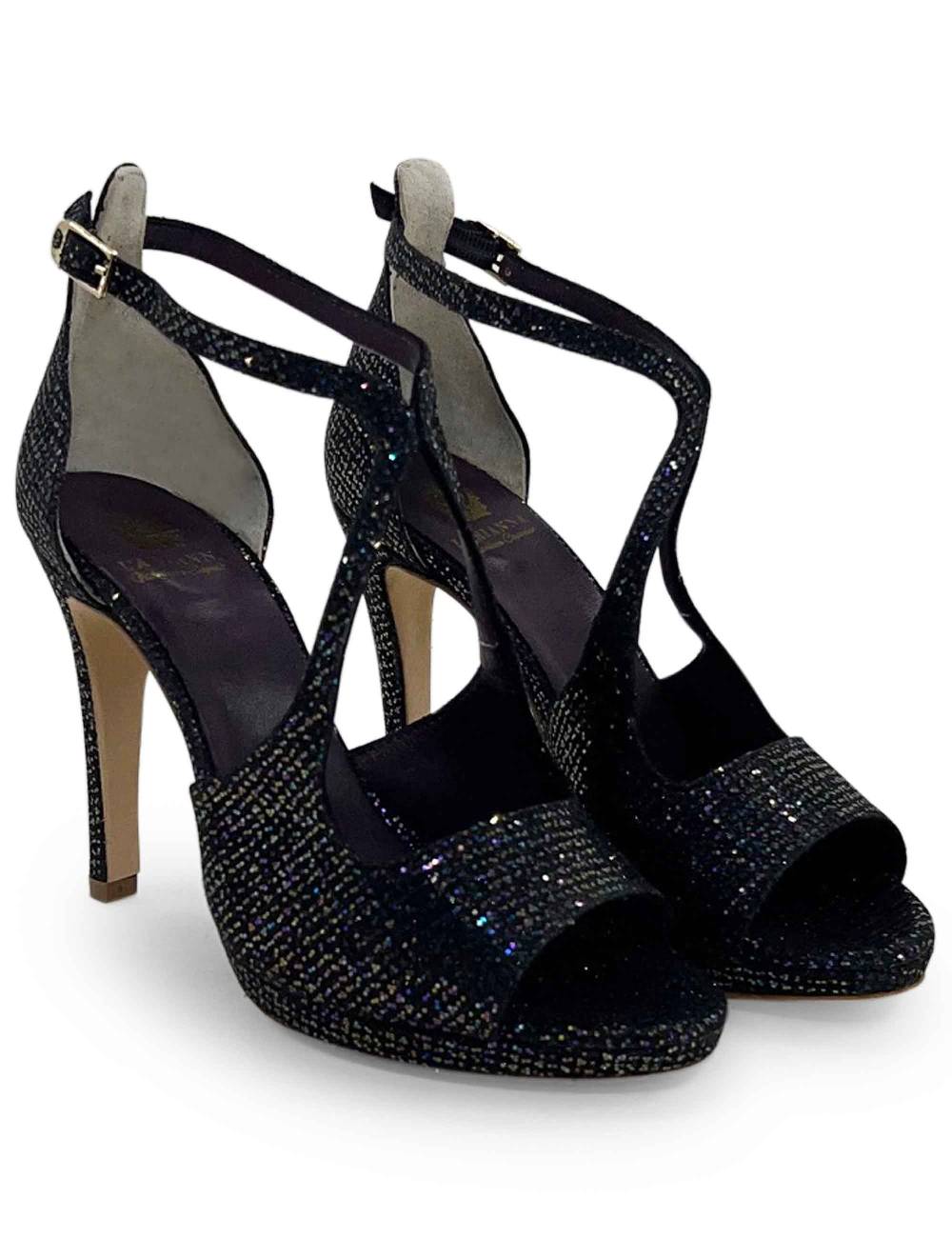 L'ARIANNA Sandali Sp1719 In Moon Prugna Con Plateau E Tacco Tono Su Tono