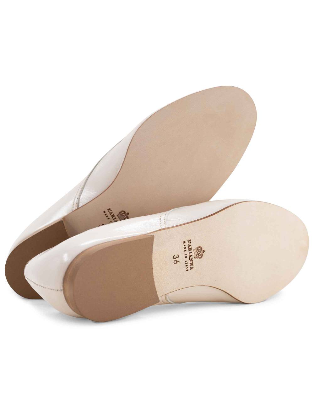 L'ARIANNA Scarpina Sc1706 Donna In Pelle Lux Vaniglia