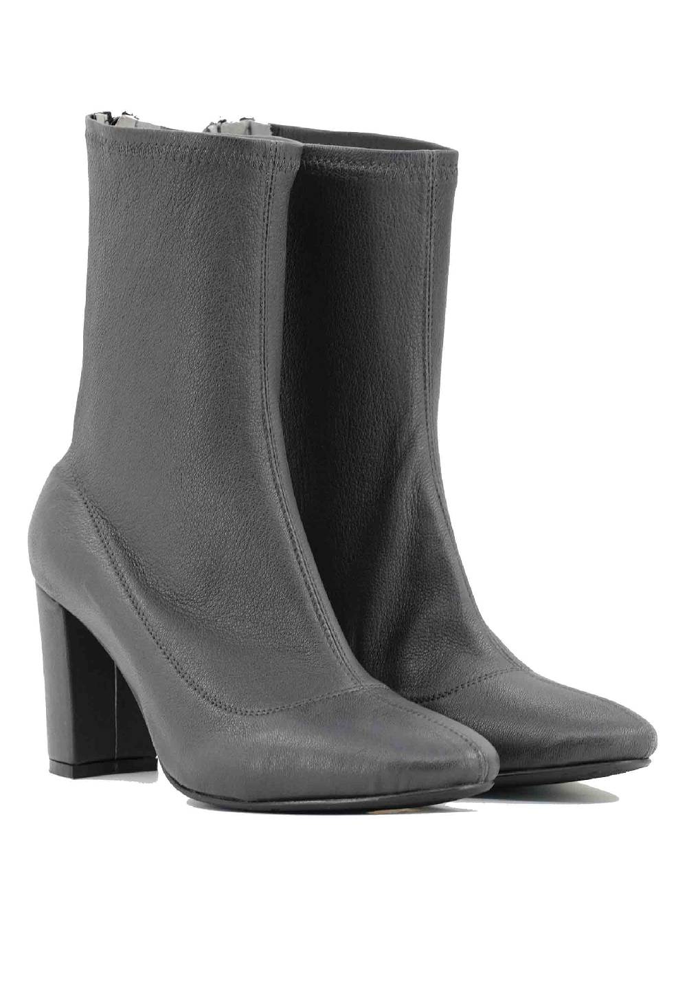 L'ARIANNA Stivaletti EL3002 In Elasticizzato Grigio Con Tacco Alto
