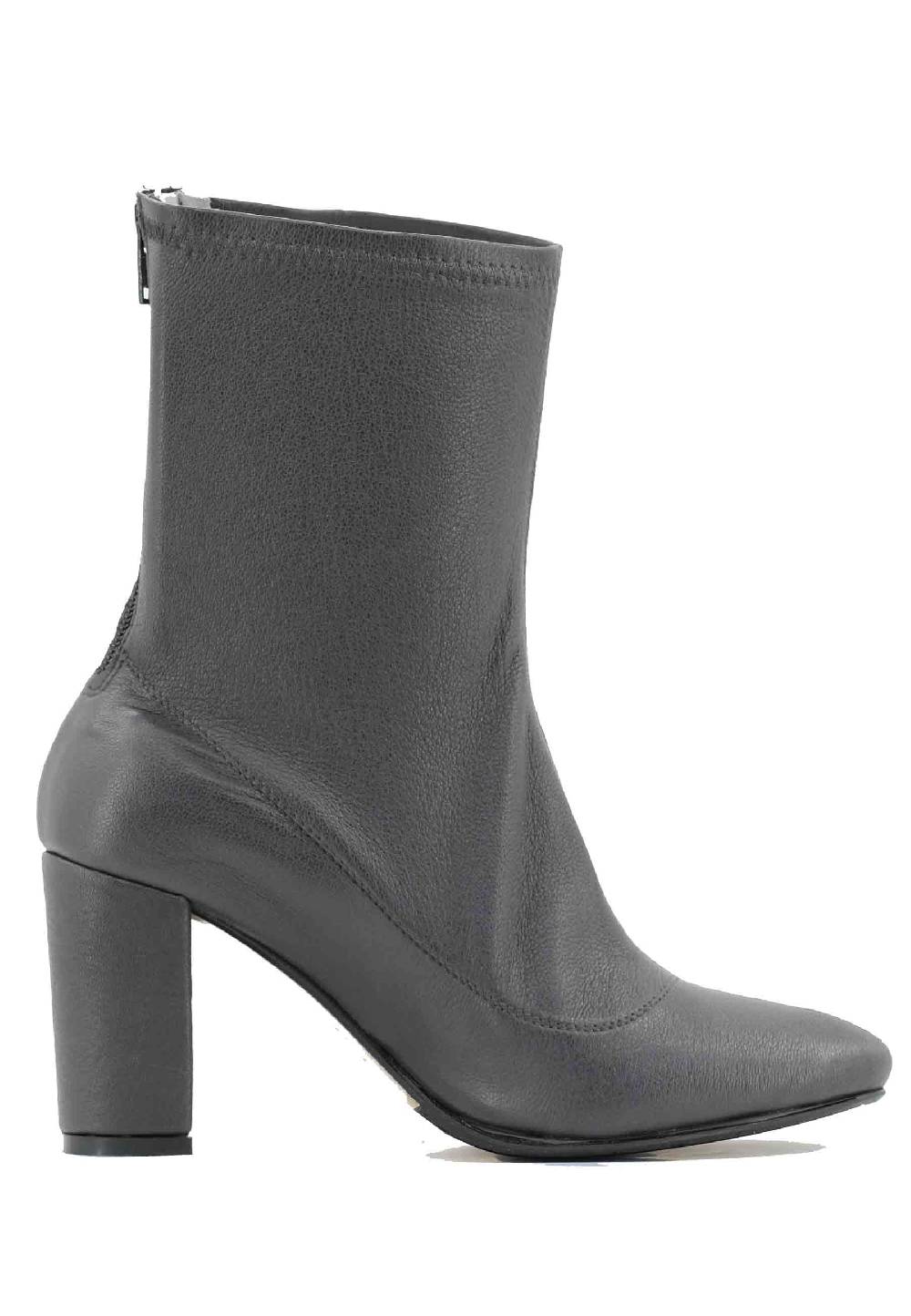 L'ARIANNA Stivaletti EL3002 in elasticizzato grigio con tacco alto