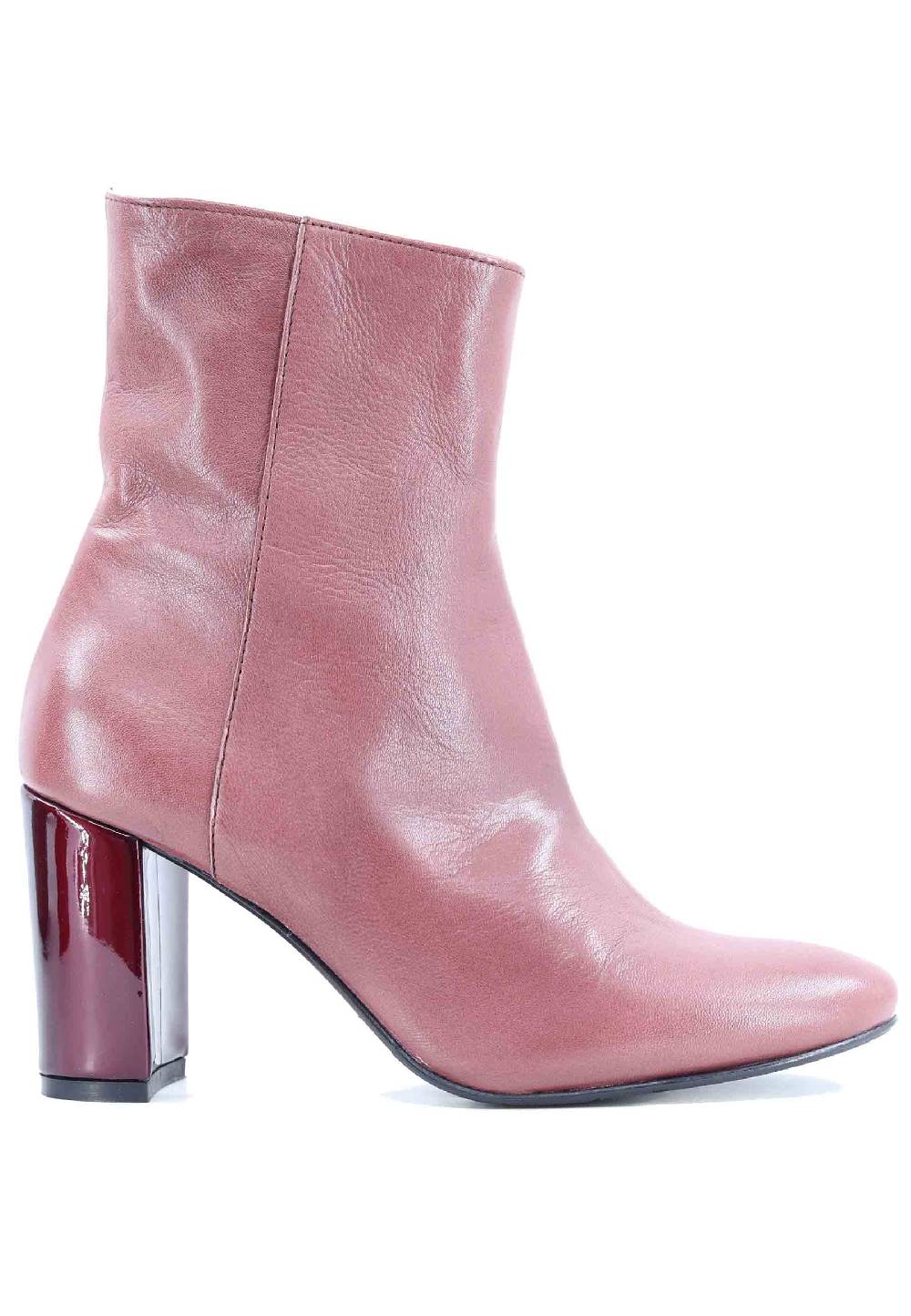 L'ARIANNA Stivaletti tr1692/g da donna in pelle laminta rosa antico L'ARIANNA Stivaletti tr1692/g da donna in pelle laminta rosa antico