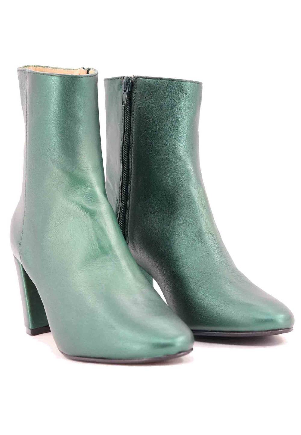 L'ARIANNA Stivaletti Tr1692/g Da Donna In Pelle Laminta Verde