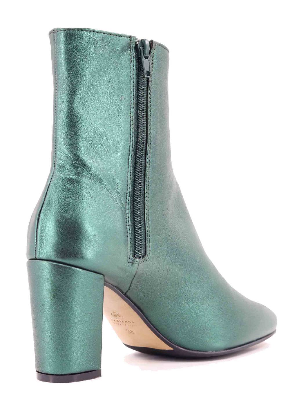 L'ARIANNA Stivaletti Tr1692/g Da Donna In Pelle Laminta Verde