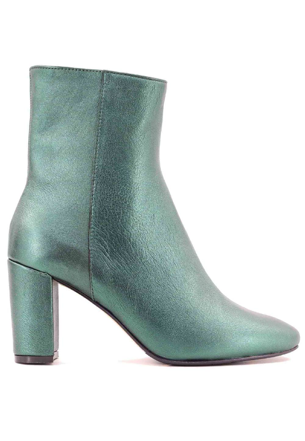 L'ARIANNA Stivaletti tr1692/g da donna in pelle laminta verde L'ARIANNA Stivaletti tr1692/g da donna in pelle laminta verde