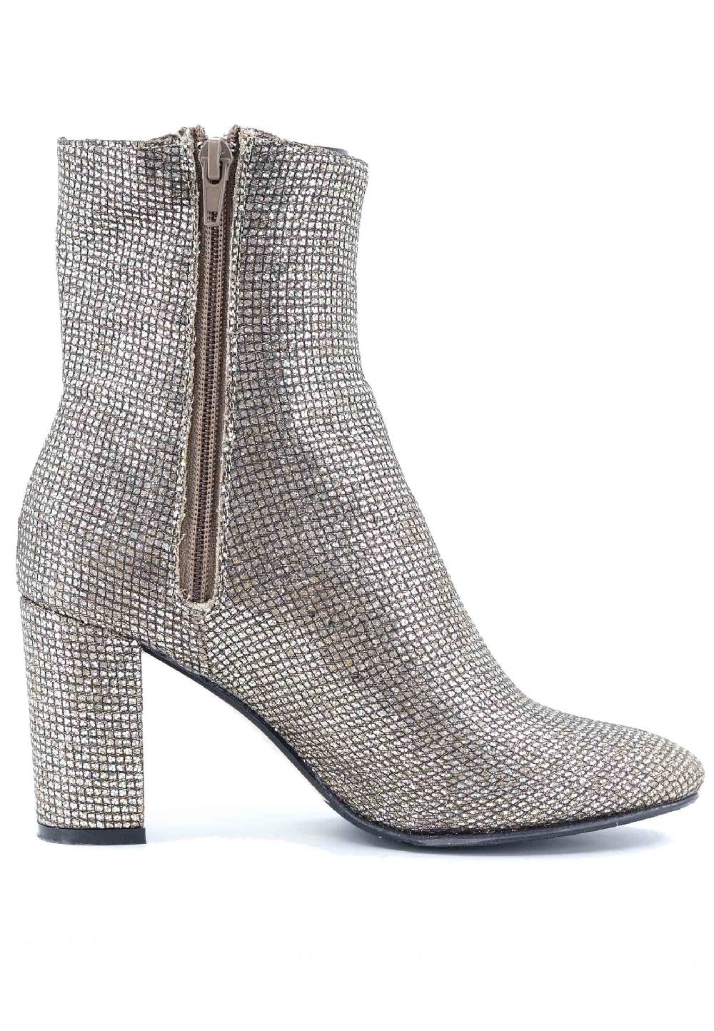 L'ARIANNA Stivaletti Tr1692/g Da Donna In Tessuto Moon Oro