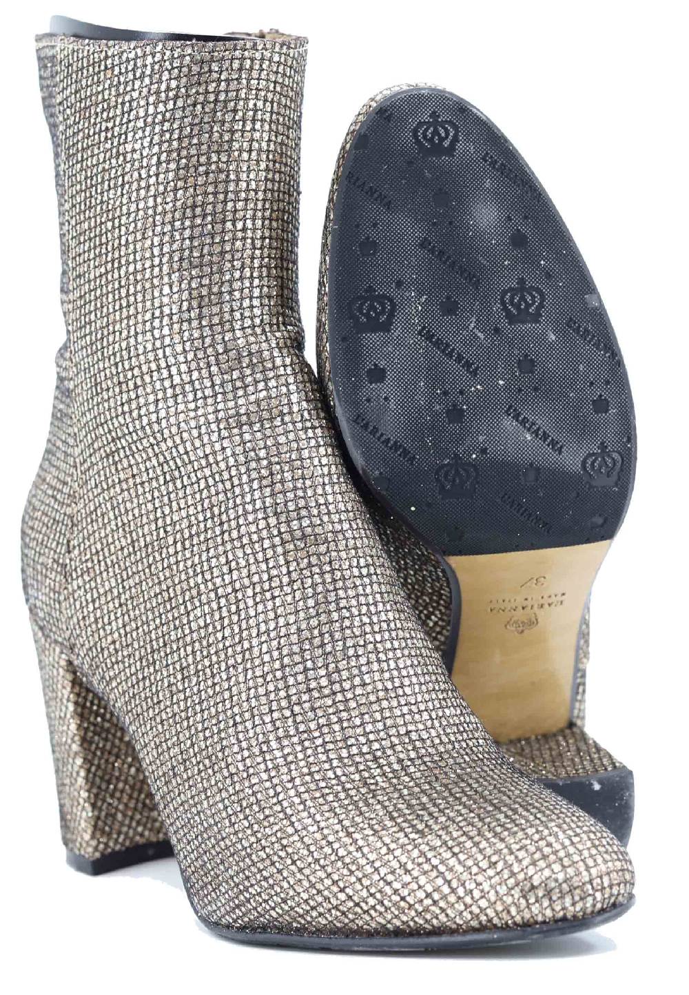 L'ARIANNA Stivaletti Tr1692/g Da Donna In Tessuto Moon Oro