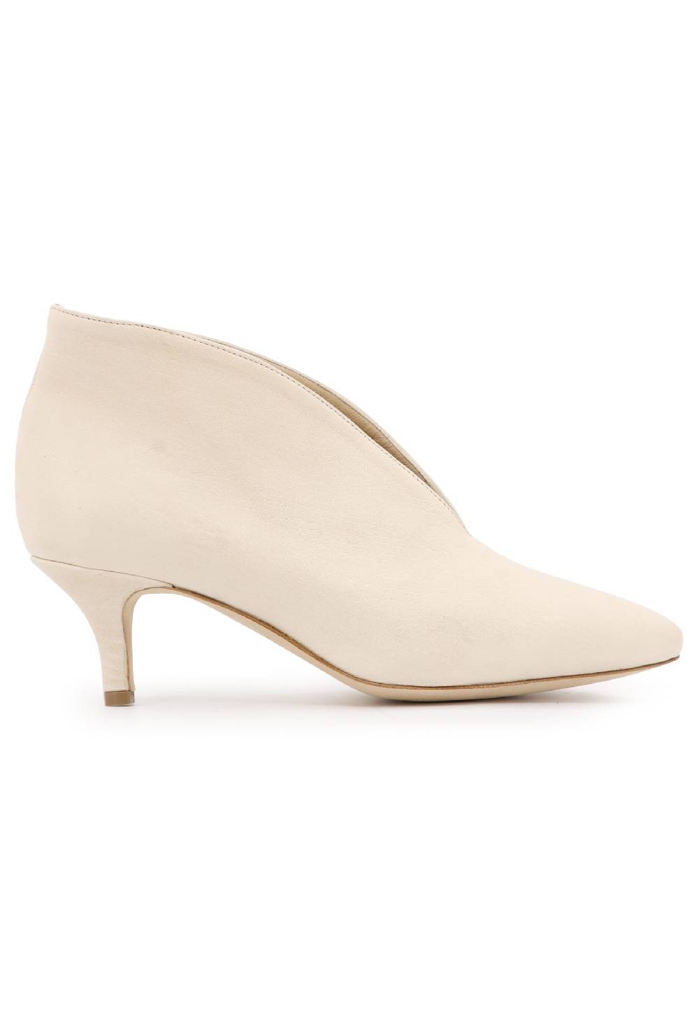 L'ARIANNA tronchetti tr8006 donna Ankle boot in pelle bianco frost con tacco basso tono su tono