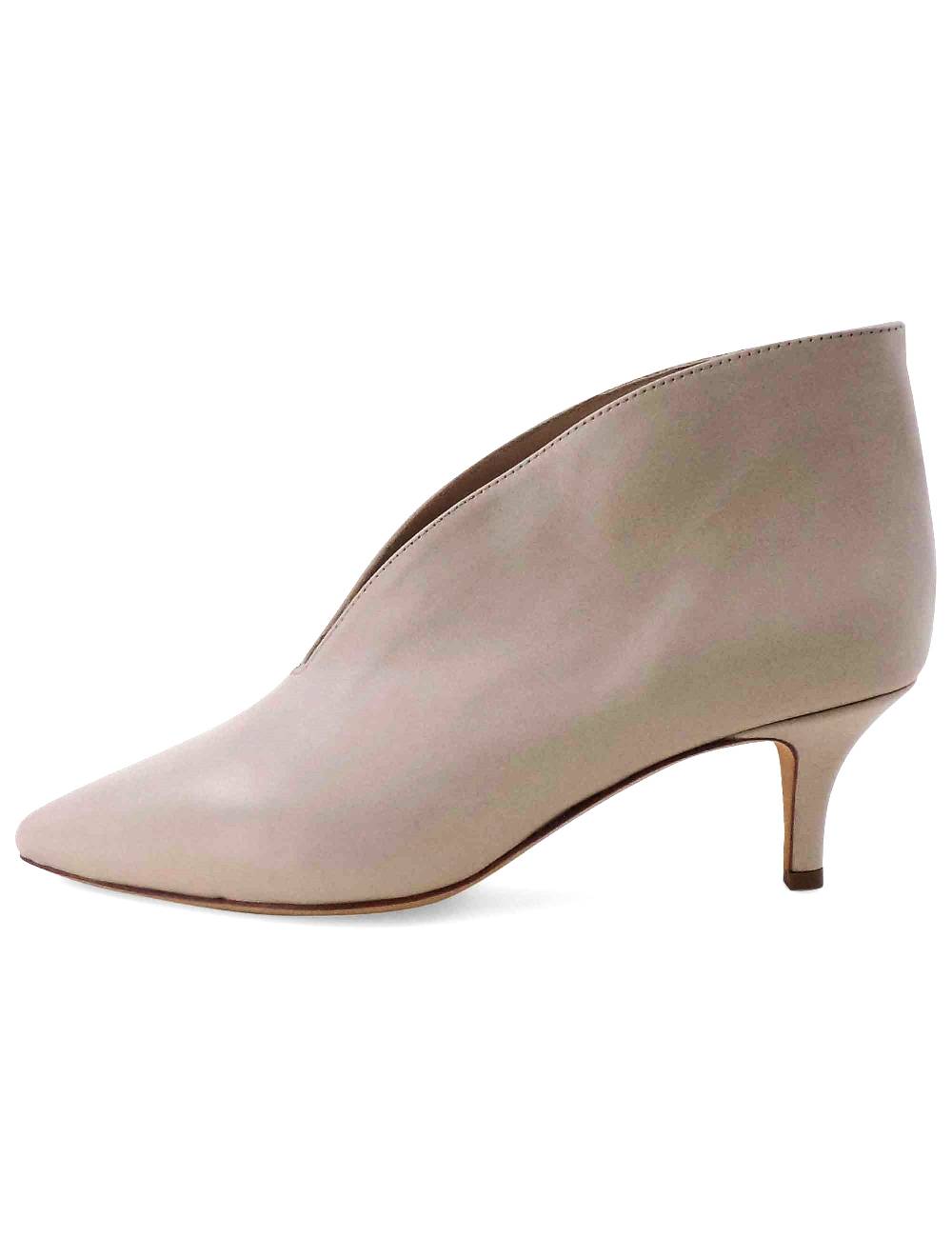 L'ARIANNA Tronchetti Tr8006 Donna Ankle Boot In Pelle Kiss Con Tacco Basso