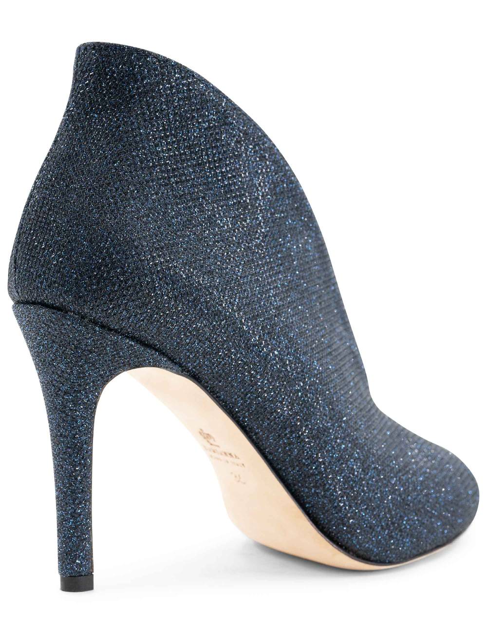 L'ARIANNA Tronchetto Sp8004 Open Toe Donna Intessuto Luminor Blu Con Tacco Alto