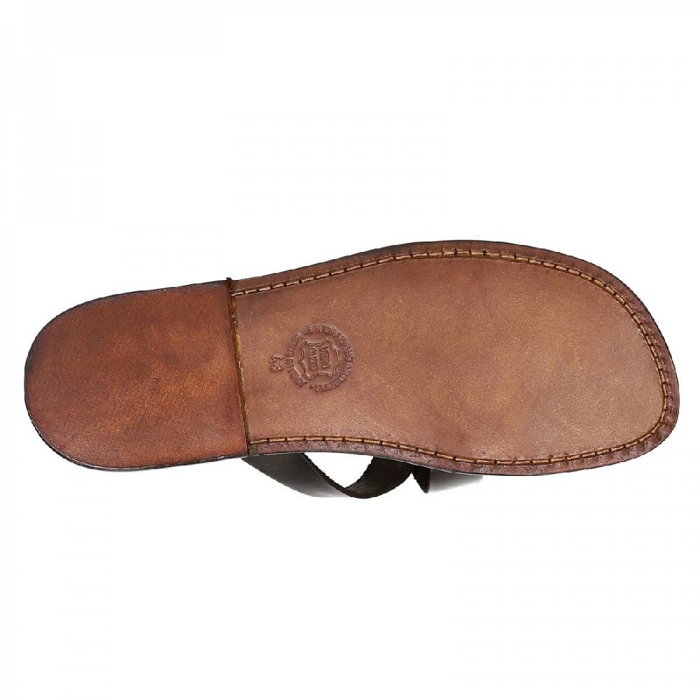 Lartigiano Del Cuoio Ciabatte In Pelle Testa Di Moro Fatte A Mano In Italia