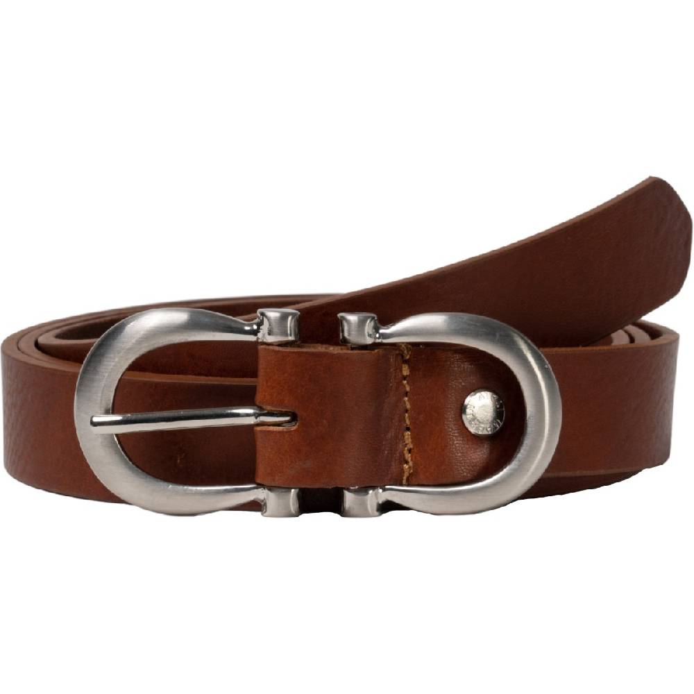 Lartigiano Del Cuoio Cintura Artigianale In Cuoio Con Fibbia Ad Otto In Metallo