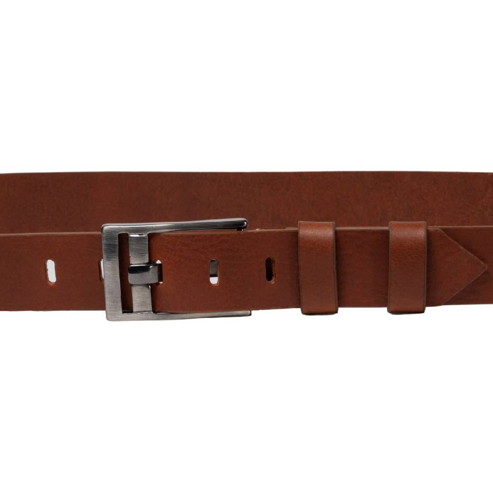 Lartigiano Del Cuoio Cintura in cuoio con fibbia rettangolare con ardiglione piatto