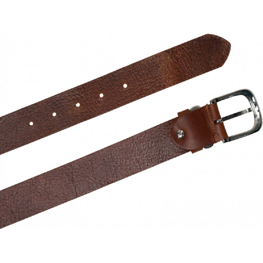 Lartigiano Del Cuoio Cintura In Pelle Color Cuoio Con Fibbia E Passante In Metallo