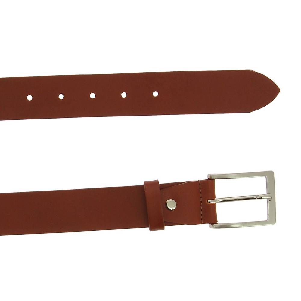 Lartigiano Del Cuoio Cintura In Pelle Conciata Al Vegetale Con Fibbia Classica In Metallo