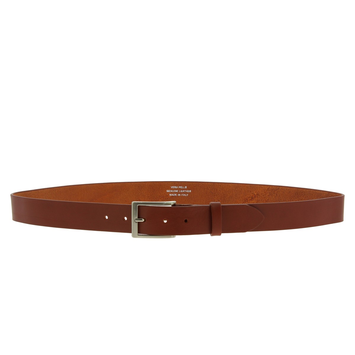 Lartigiano Del Cuoio Cintura In Pelle Conciata Al Vegetale Con Fibbia Classica In Metallo