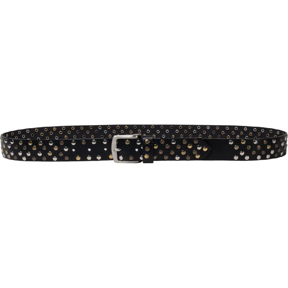Lartigiano Del Cuoio Cintura In Pelle Nera Con Borchie Metalliche Unisex
