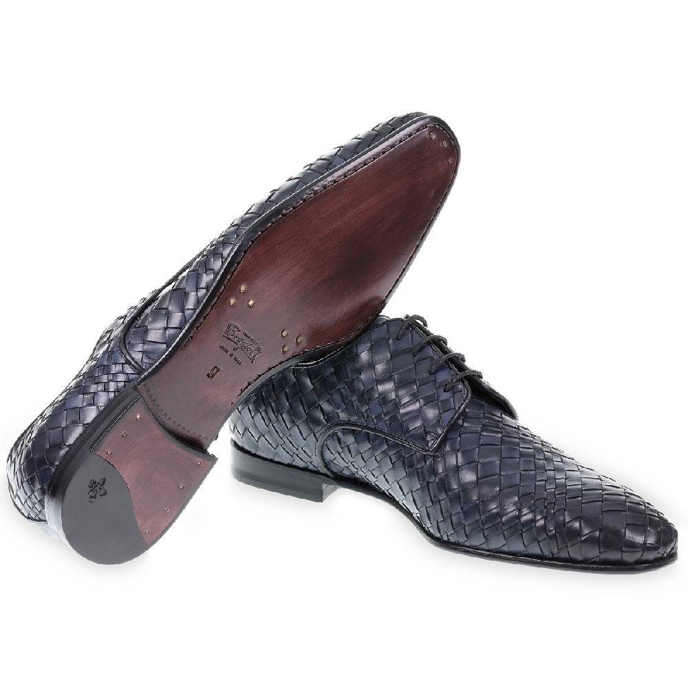 Lartigiano Del Cuoio Derby In Pelle Intrecciata A Mano - Fratelli Borgioli - Artigianalità Italiana