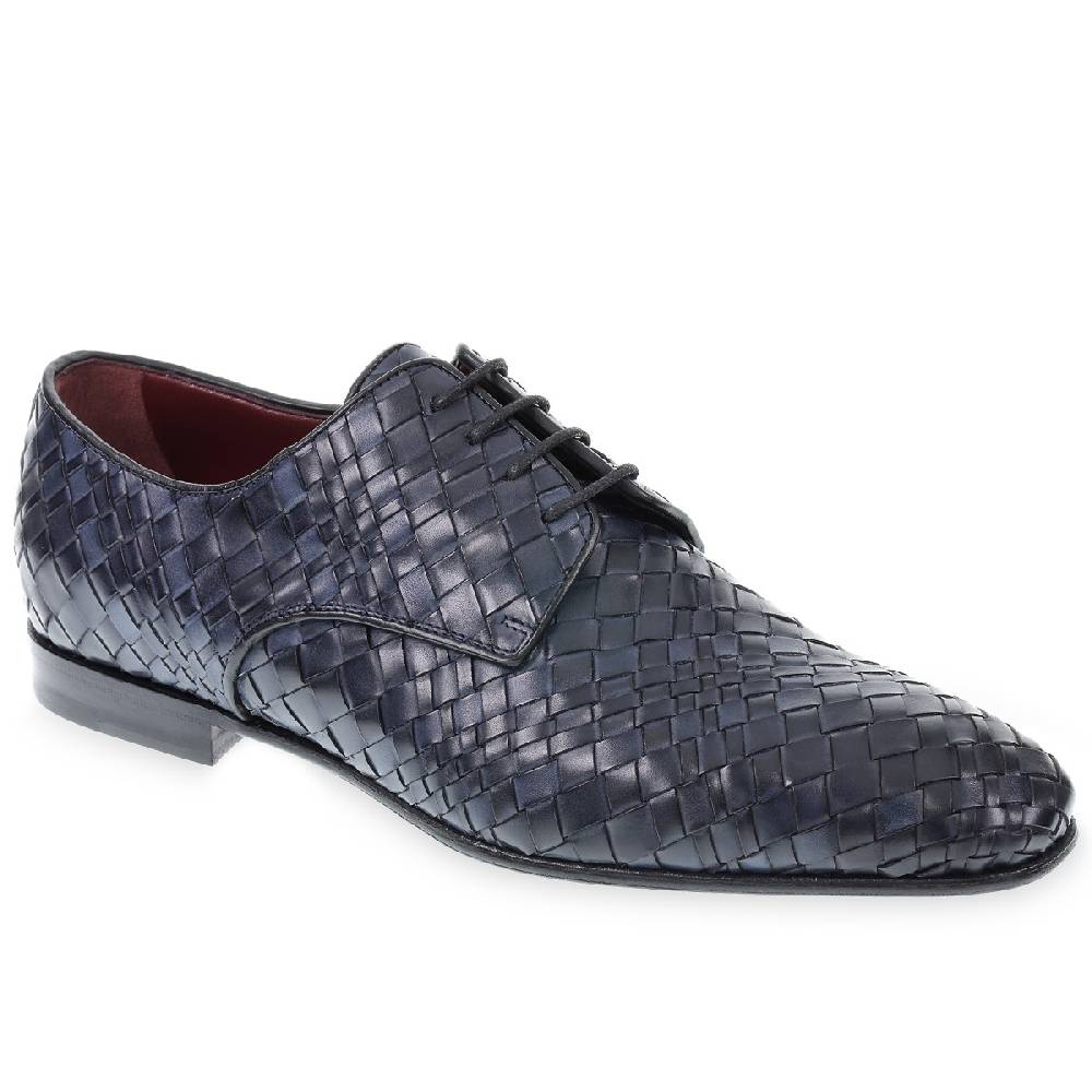 Lartigiano Del Cuoio Derby In Pelle Intrecciata A Mano - Fratelli Borgioli - Artigianalità Italiana