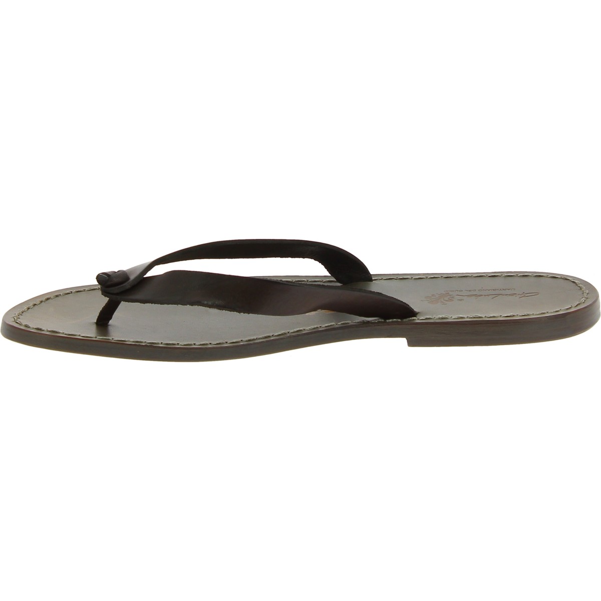 Lartigiano Del Cuoio Infradito Uomo In Pelle Fango Realizzati A Mano In Italia