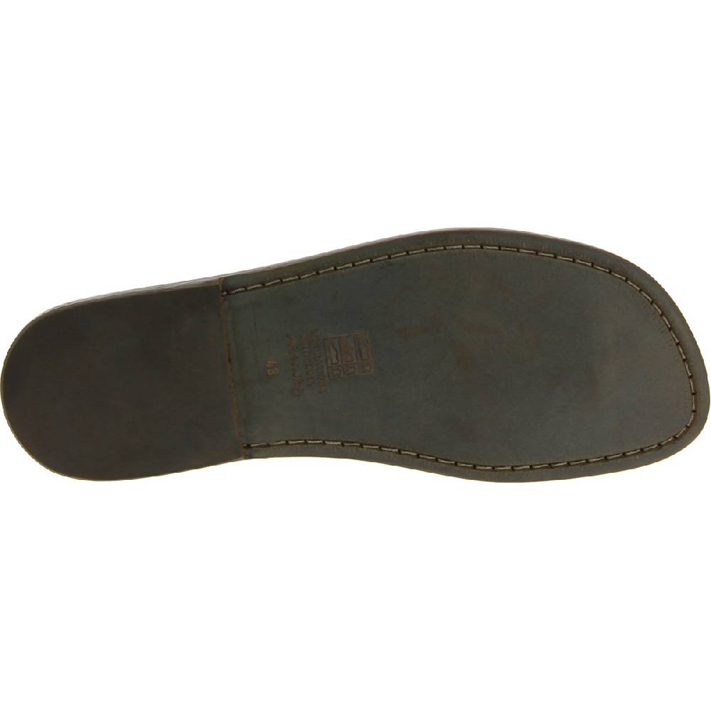 Lartigiano Del Cuoio Infradito Uomo In Pelle Fango Realizzati A Mano In Italia