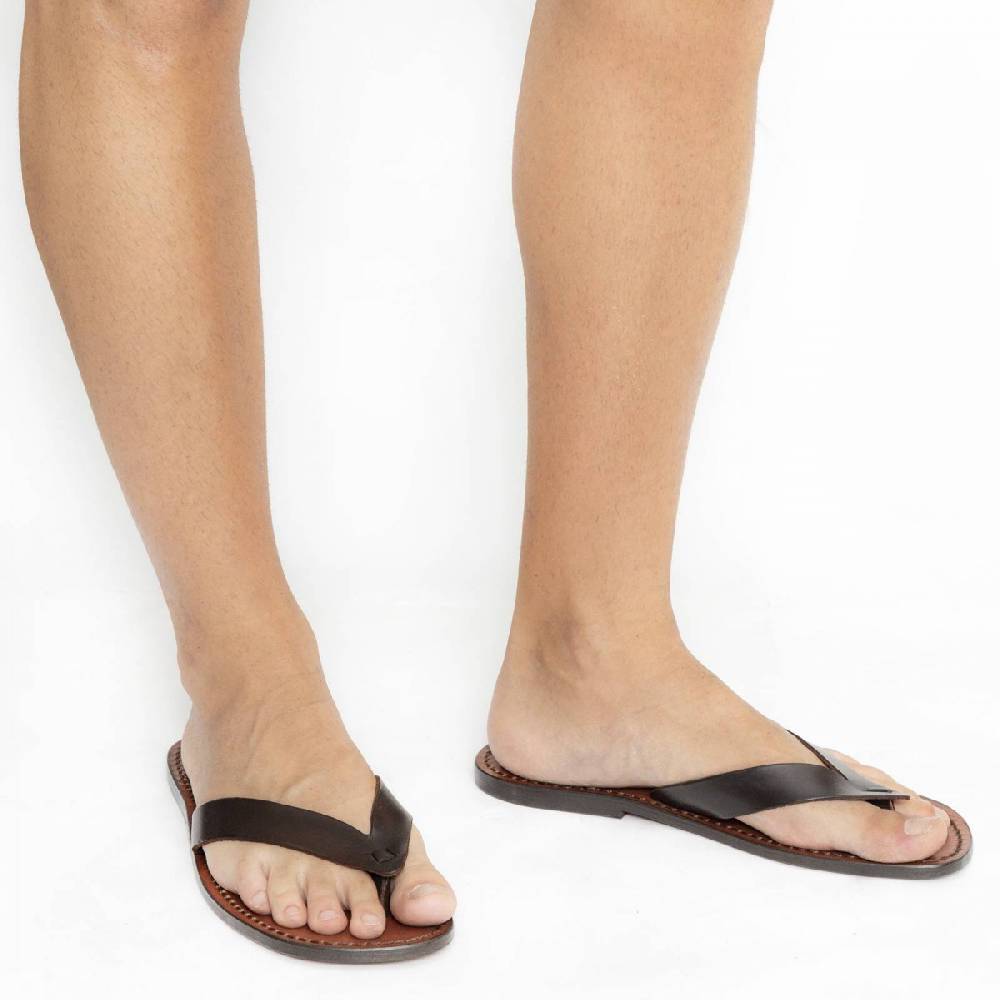 Lartigiano Del Cuoio Infradito Uomo In Pelle Realizzati A Mano In Italia