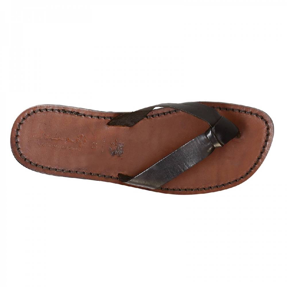 Lartigiano Del Cuoio Infradito Uomo In Pelle Testa Di Moro Fatti A Mano