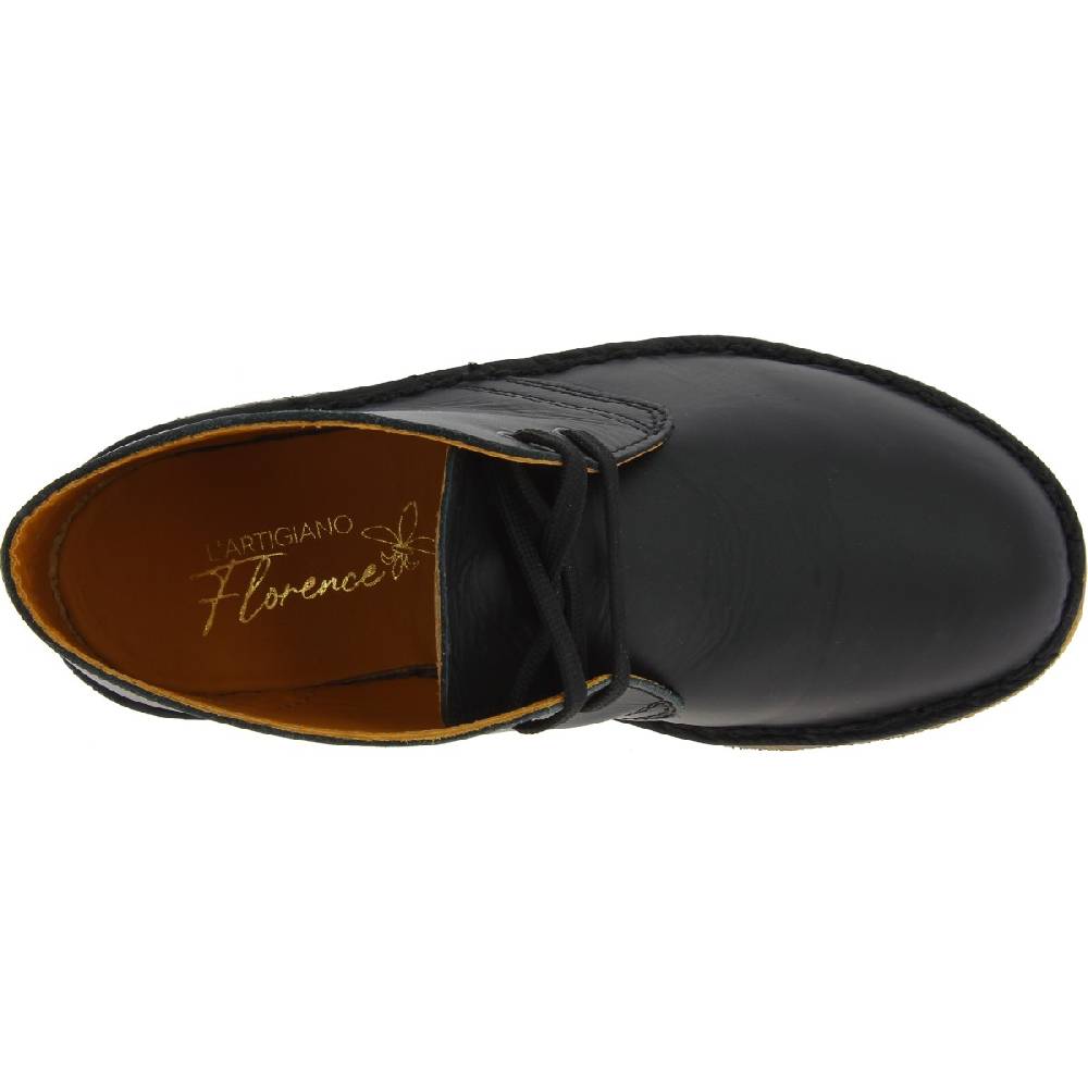 Lartigiano Del Cuoio Polacchine Da Bambino In Vera Pelle Nera Fatte A Mano In Italia