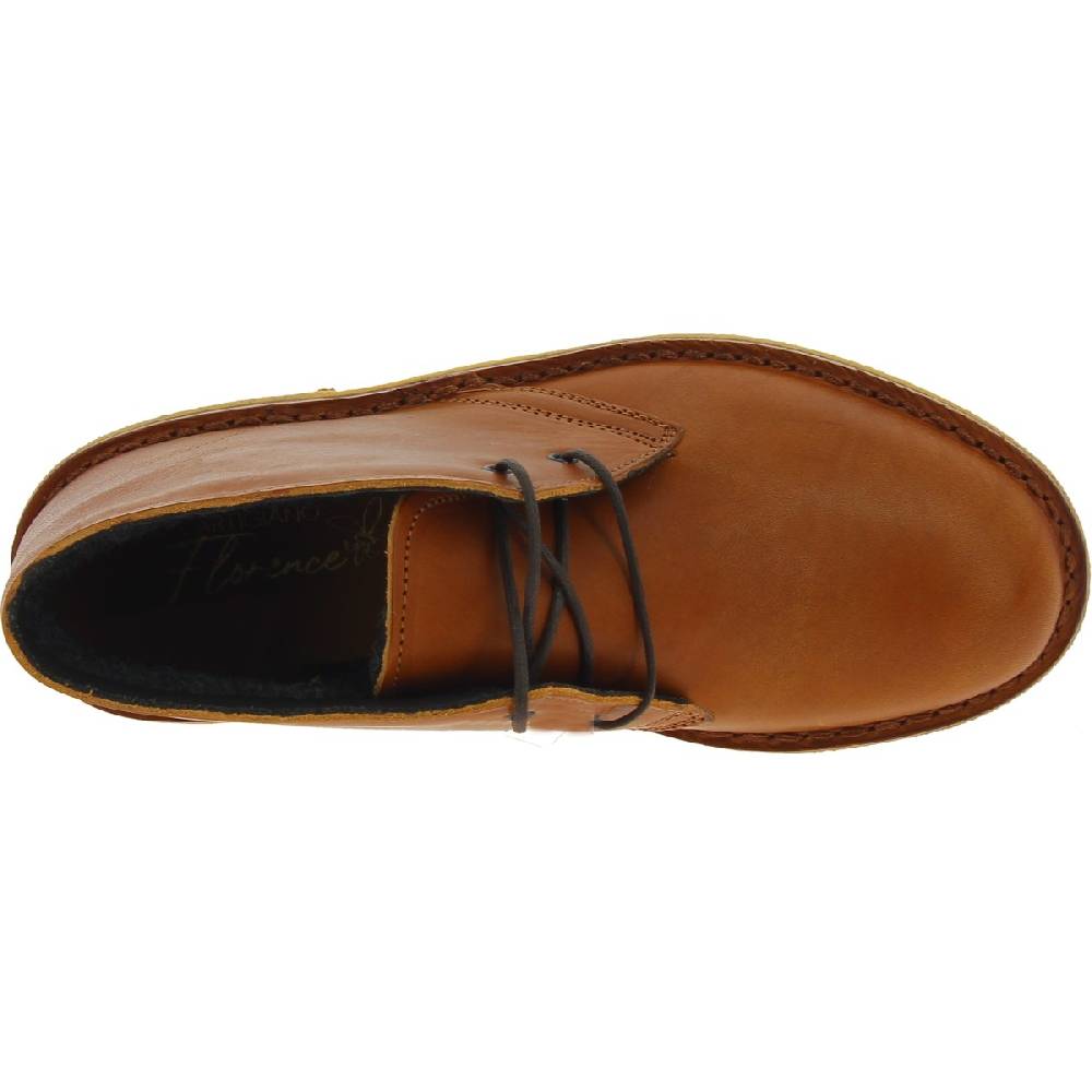 Lartigiano Del Cuoio Polacchine Da Donna In Pelle Marrone Con Fodera Invernale