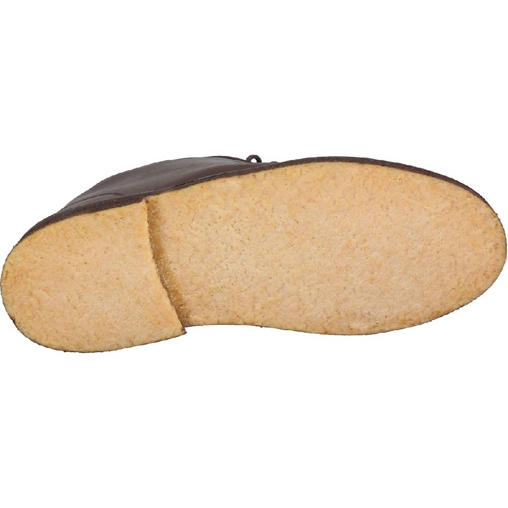 Lartigiano Del Cuoio Polacchine Da Donna In Pelle Marrone Scuro Con Fodera Invernale