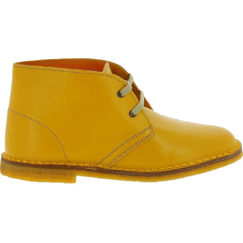 Lartigiano Del Cuoio Polacchine Pelle Da Bambino Color Giallo Fatte A Mano In Italia